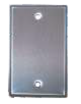 KBA-005 Placa Rectangular Ciega de Aluzinc